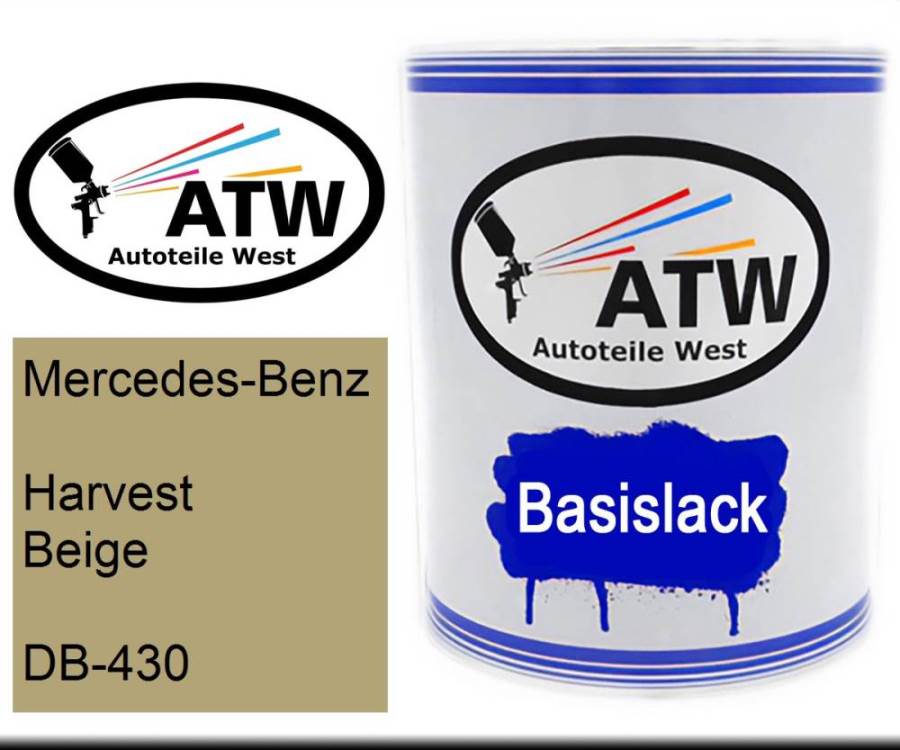 Mercedes-Benz, Harvest Beige, DB-430: 1L Lackdose, von ATW Autoteile West.